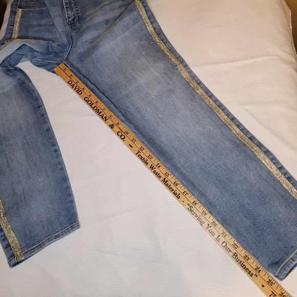 Soft Surroundings Bedazzled Capris sz 14P 3FE11 - Picture 7 of 10